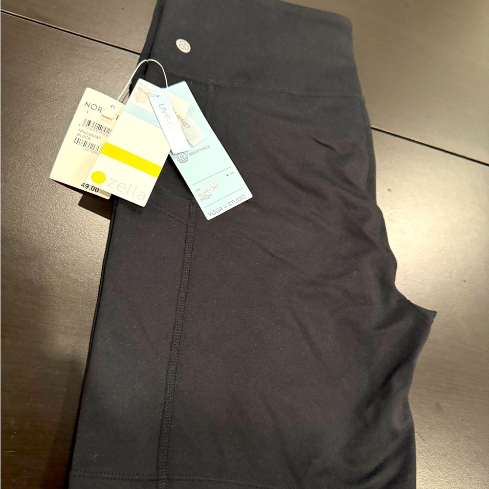 NWT Zella High Waist Daily Biker Shorts Size L Black